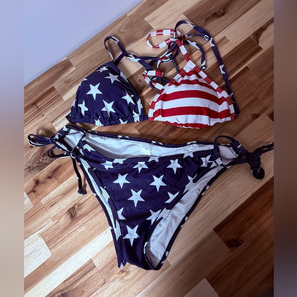 Star and Stripe Bikini Set NWOT